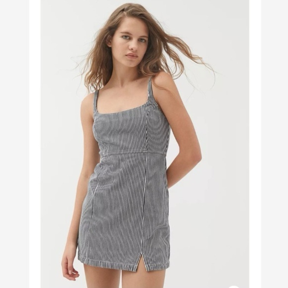 BDG Monochrome Striped Mini Dress